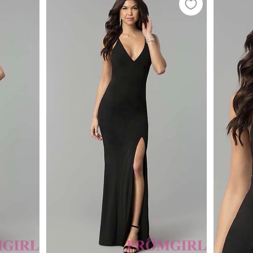 Black prom dress.